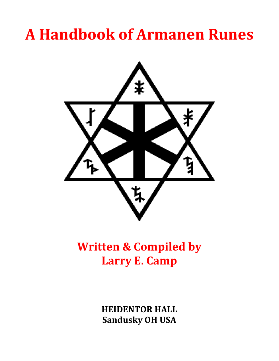 Armanen Runes Larry Camp cover