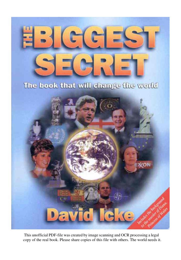 David Icke - 1999 - The Biggest Secret cover