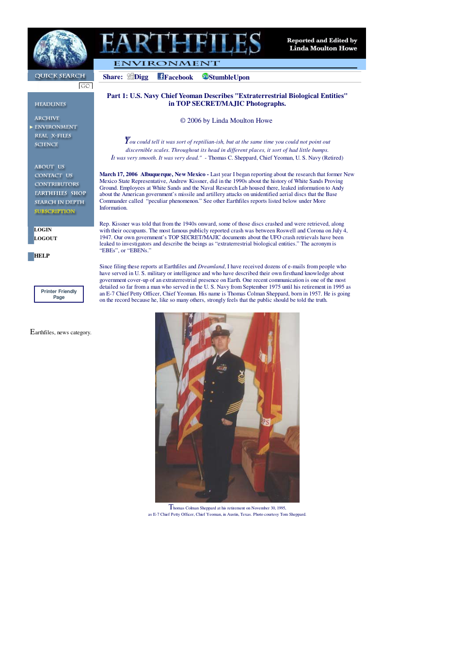 03 17 2006 Part 1 U.S. Navy Chief Yeoman Describes Extraterrestrial Biological Entities in TOP SECRET MAJIC Photographs cover