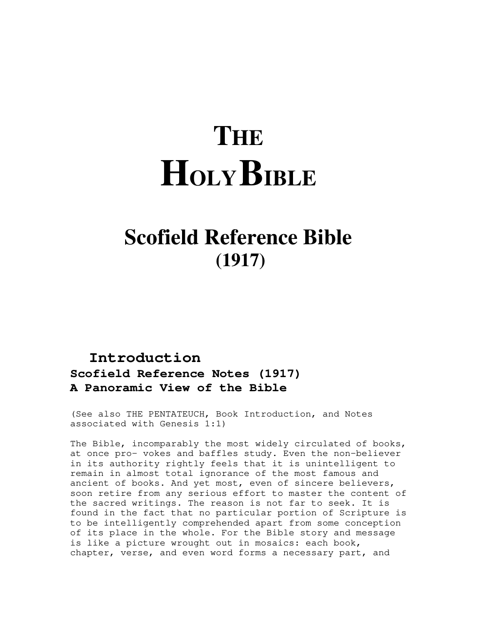 FREE Scofield Bible Searchable cover