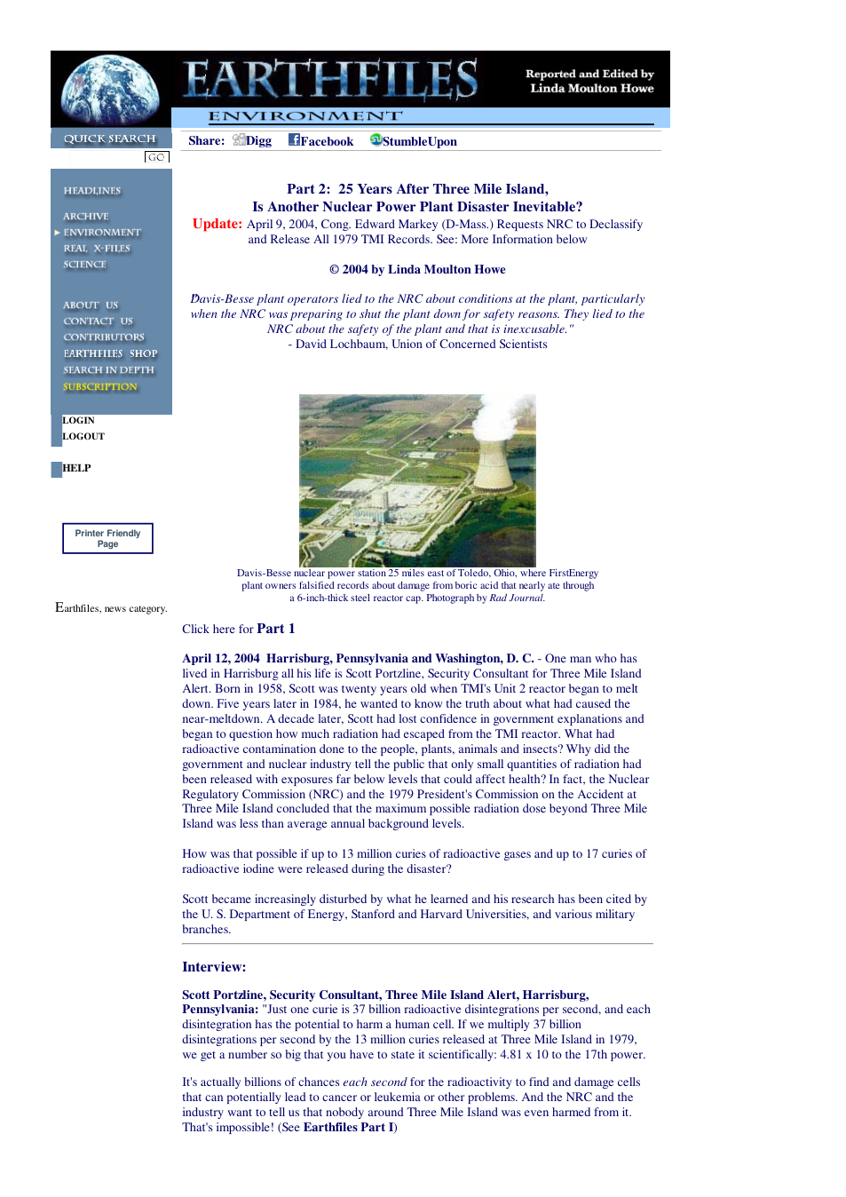 04 12 2004 Part 2 25 Years After Three Mile Island, Is Another Nuclear Power Plant Disaster Inevitable cover