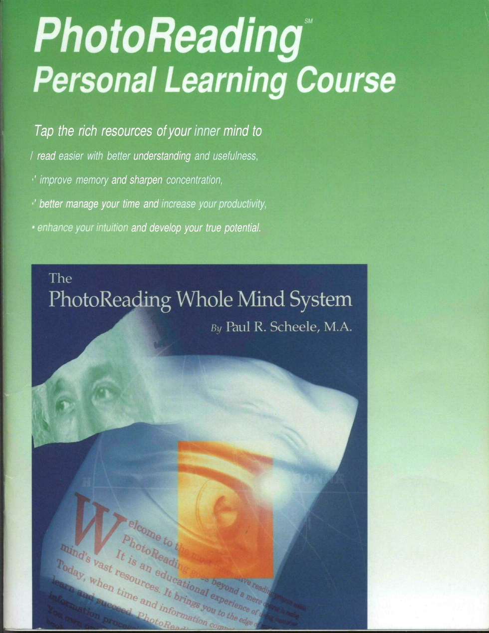 Photoreading Personal Learning Course Manual, Paul Scheele cover