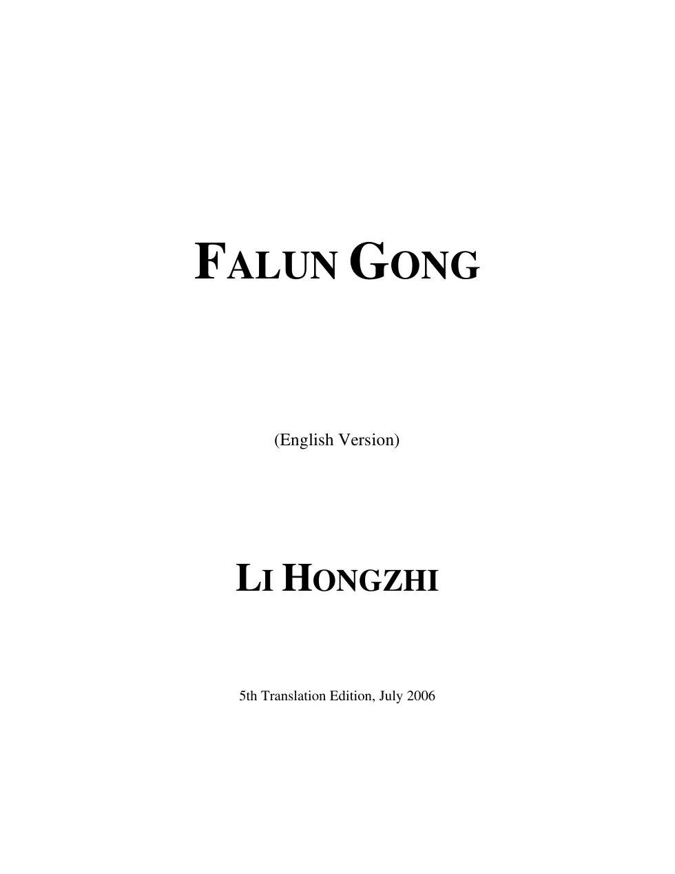 Falun Gong cover