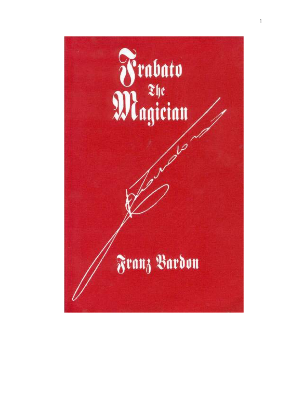 Frabato the Magician 2002 Merkur Edition cover