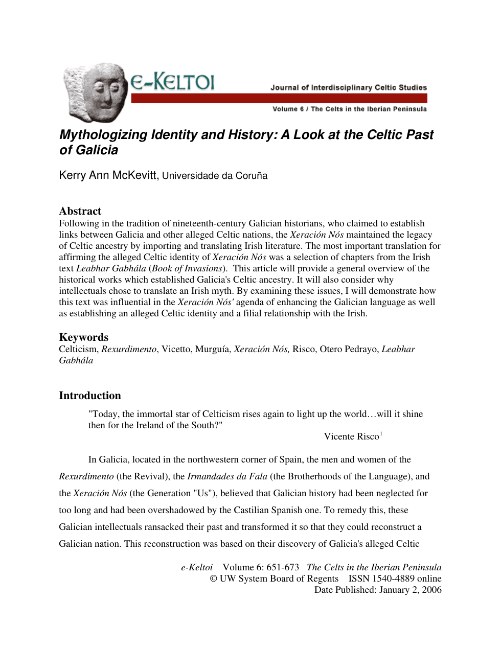 A Look at the Celtic Past cover