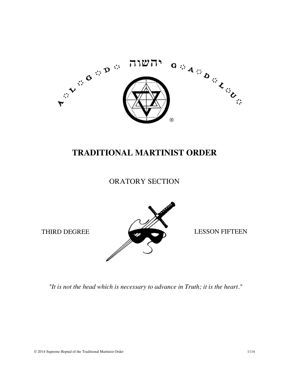 Third Degree Lesson 15 11102014 cover