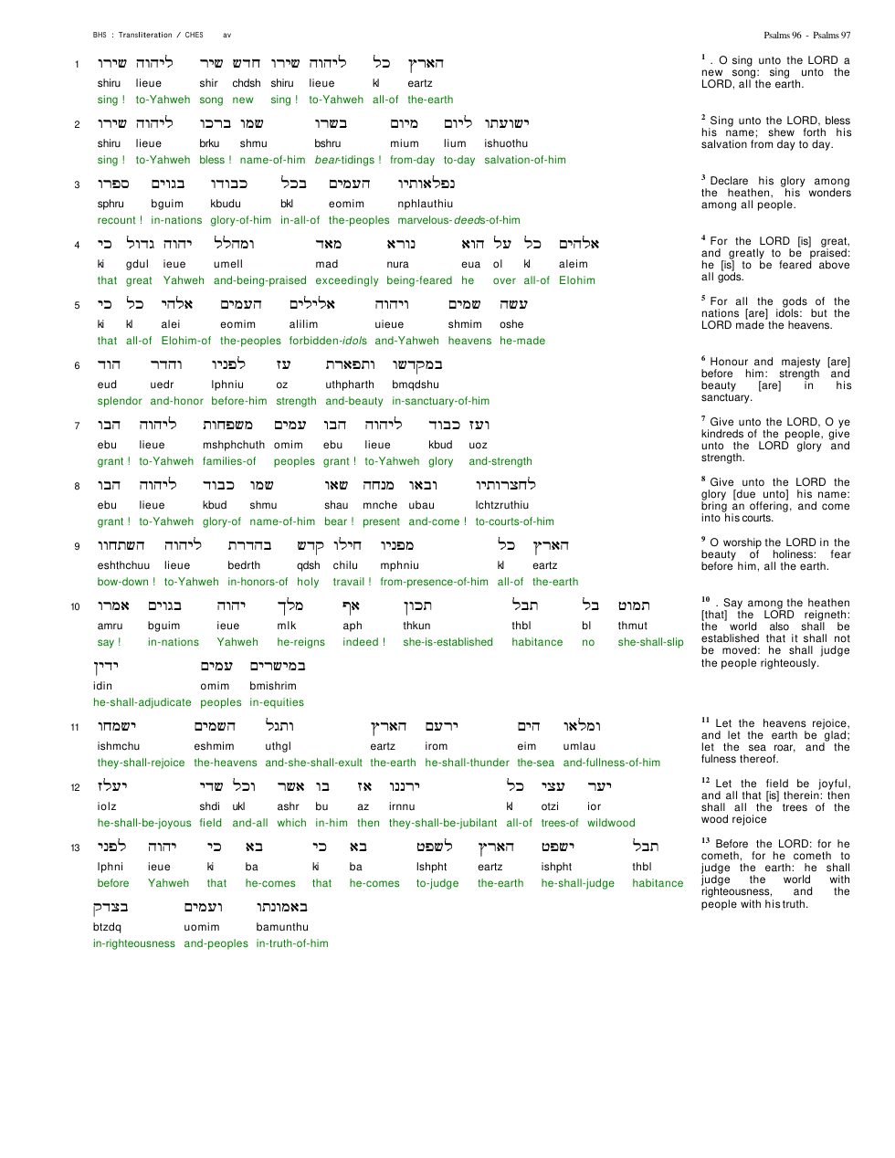 19096-The Book Of Psalms Chapter-096 cover