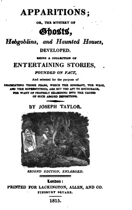 The Mystery of Ghosts Hobgoblins & Haunted Houses - J Taylor cover