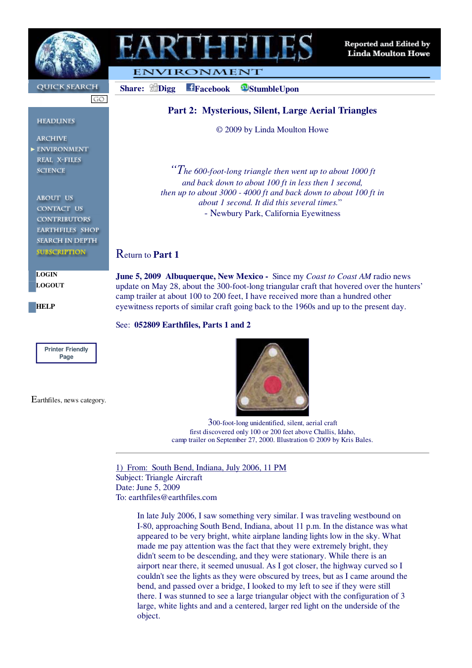06 05 2009 Part 2 Mysterious, Silent, Large Aerial Triangles cover