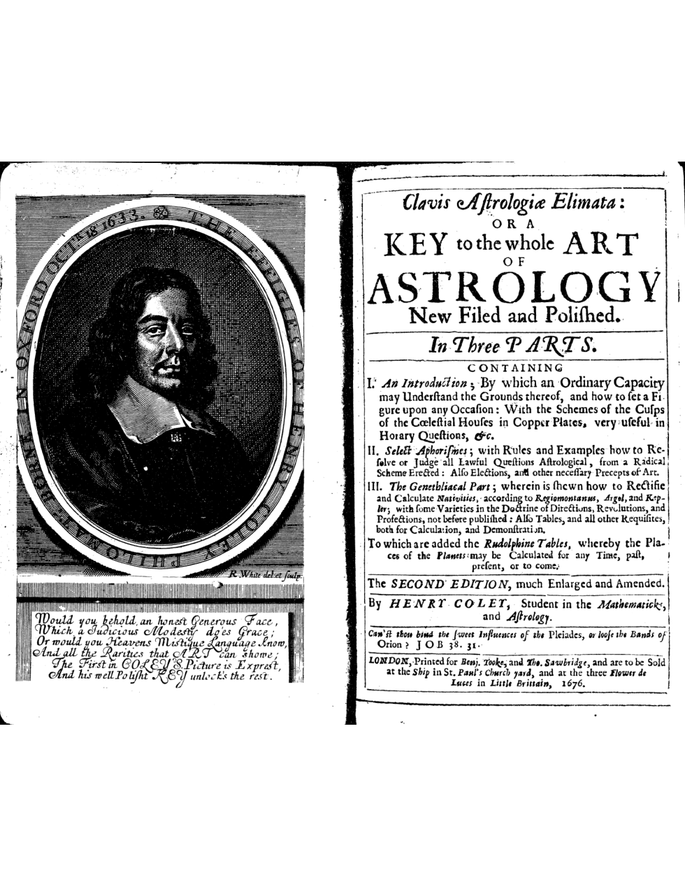 Coley, Henry - 1676 - Key to the Whole Art of Astrology cover