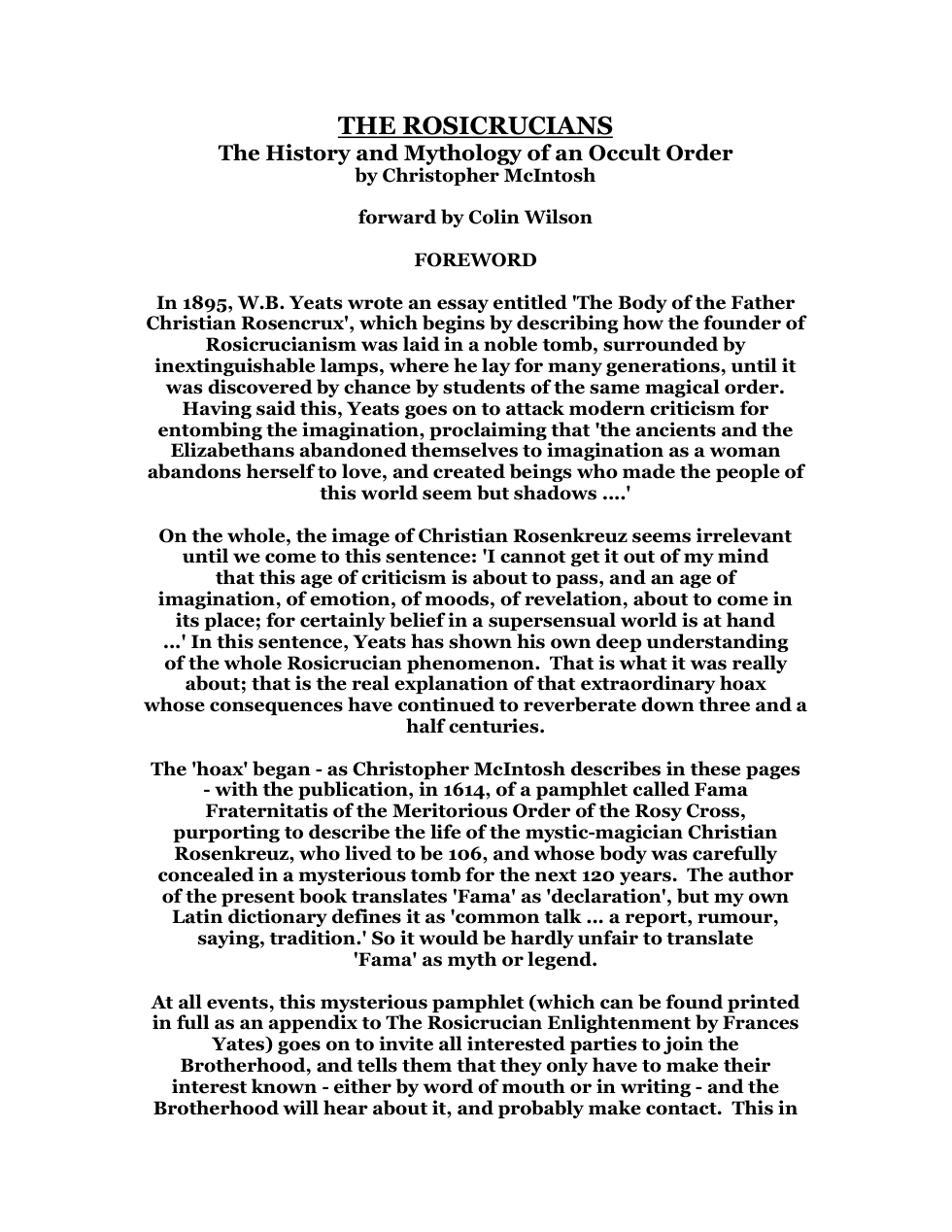 Rosicrucians - The History And Mythology Of An Occult Order cover