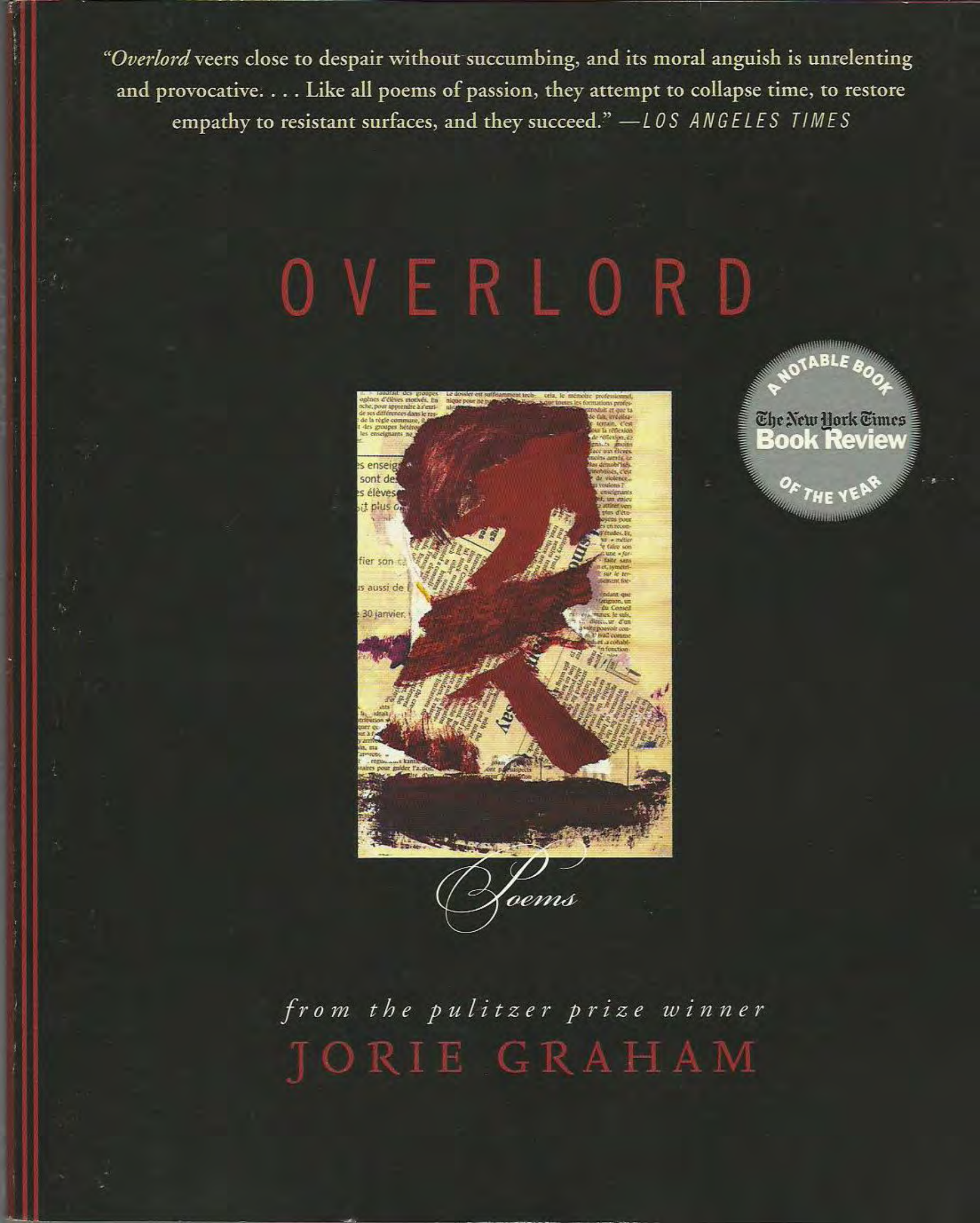 Jorie Graham - Overlord, Poems cover