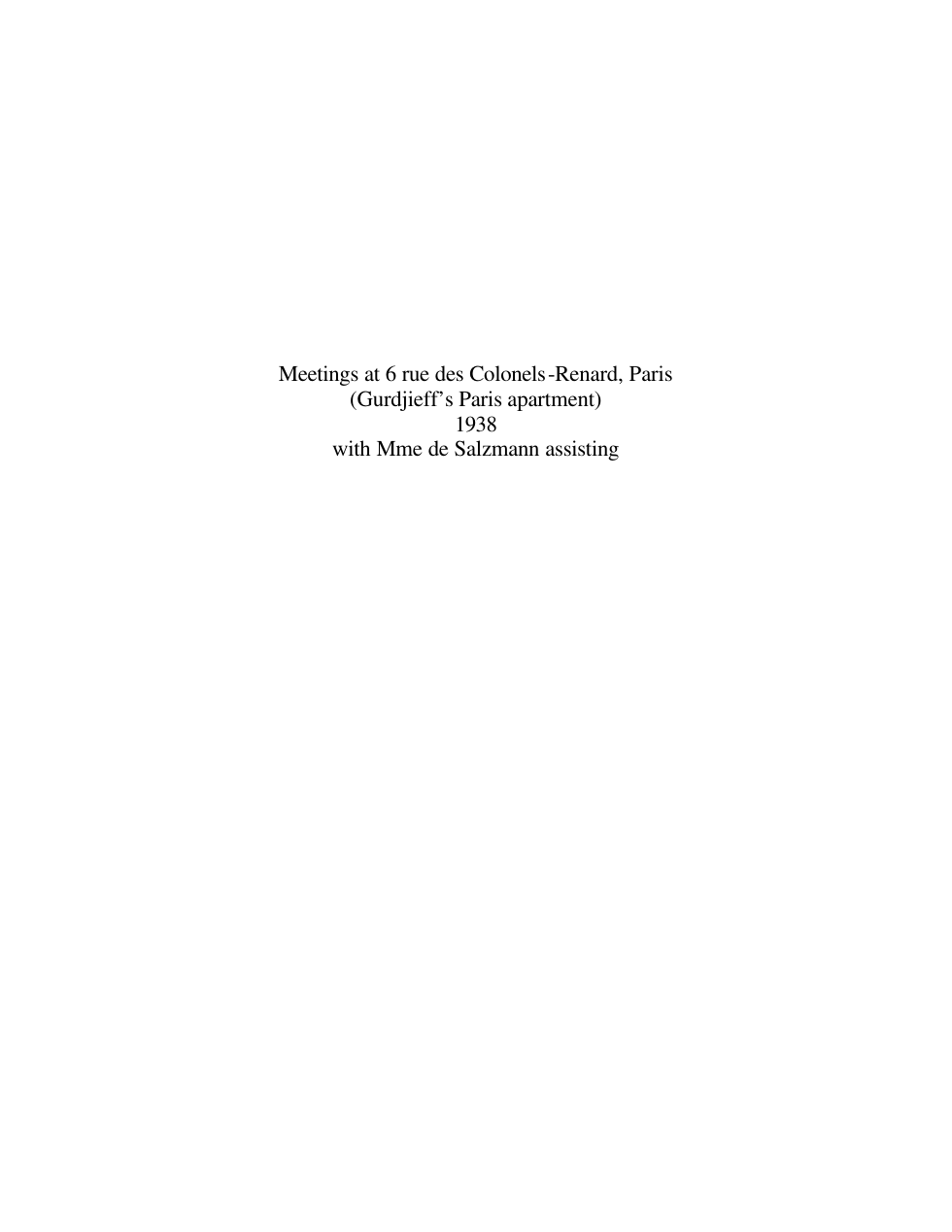 Gurdjieff - Wartime Meetings cover