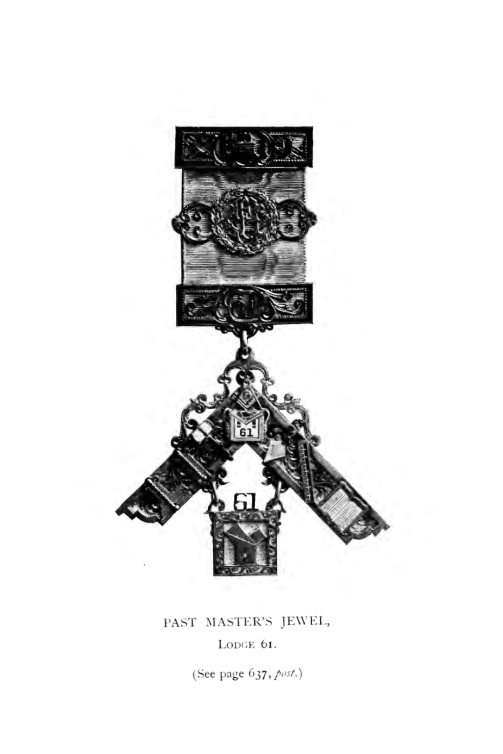 A History Of Lodge No. 61 F & A M - O J Harvey cover