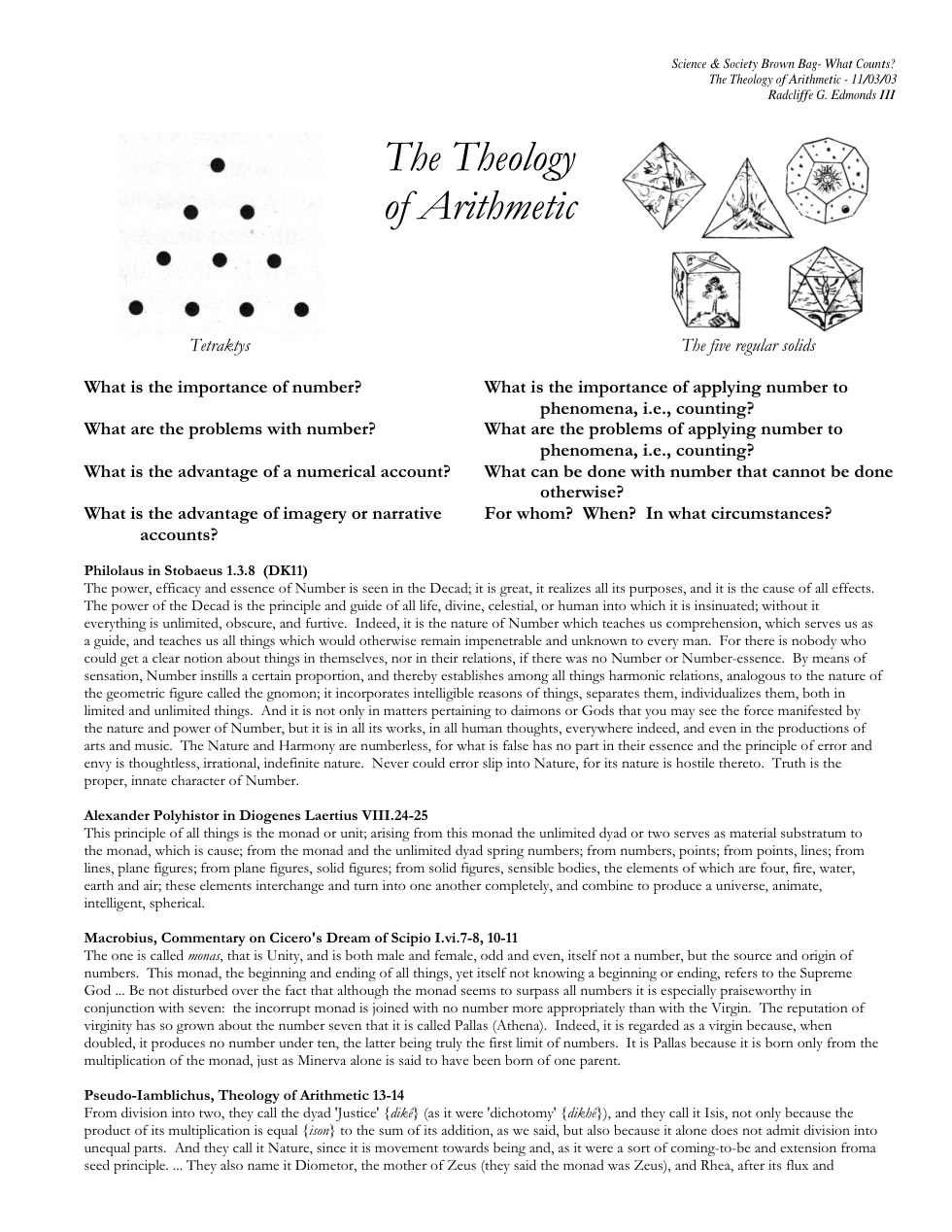 Theology of Arithmetic cover