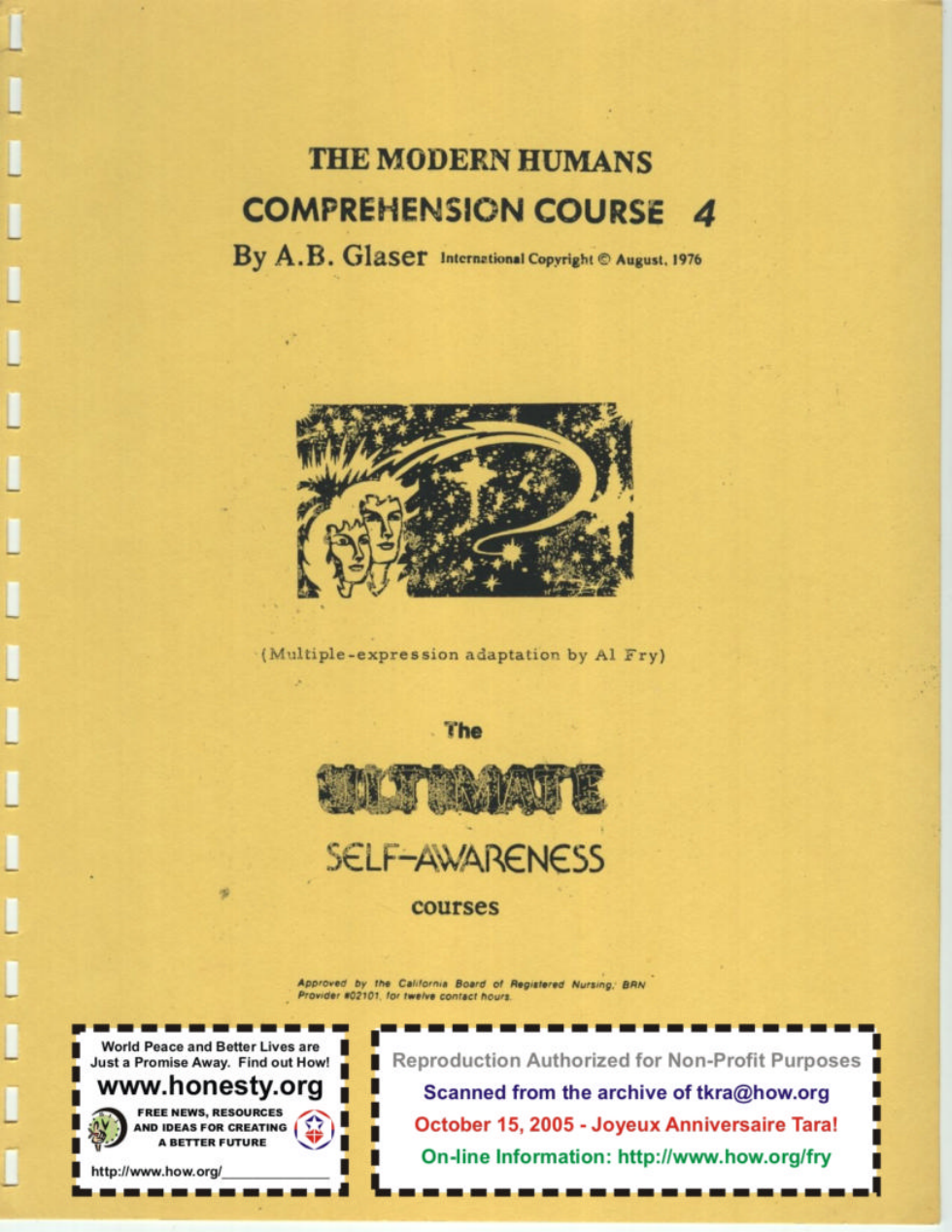Modern Humans Comprehension Course Vol 4 cover