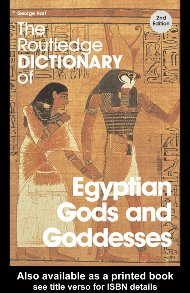 Dictionary Of Egyptian Gods And Goddesses cover