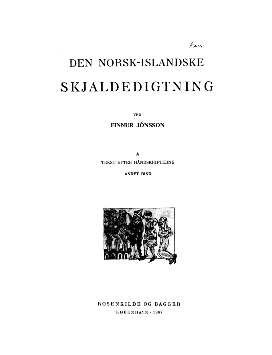 Skjaldedigtning vol. A2 cover