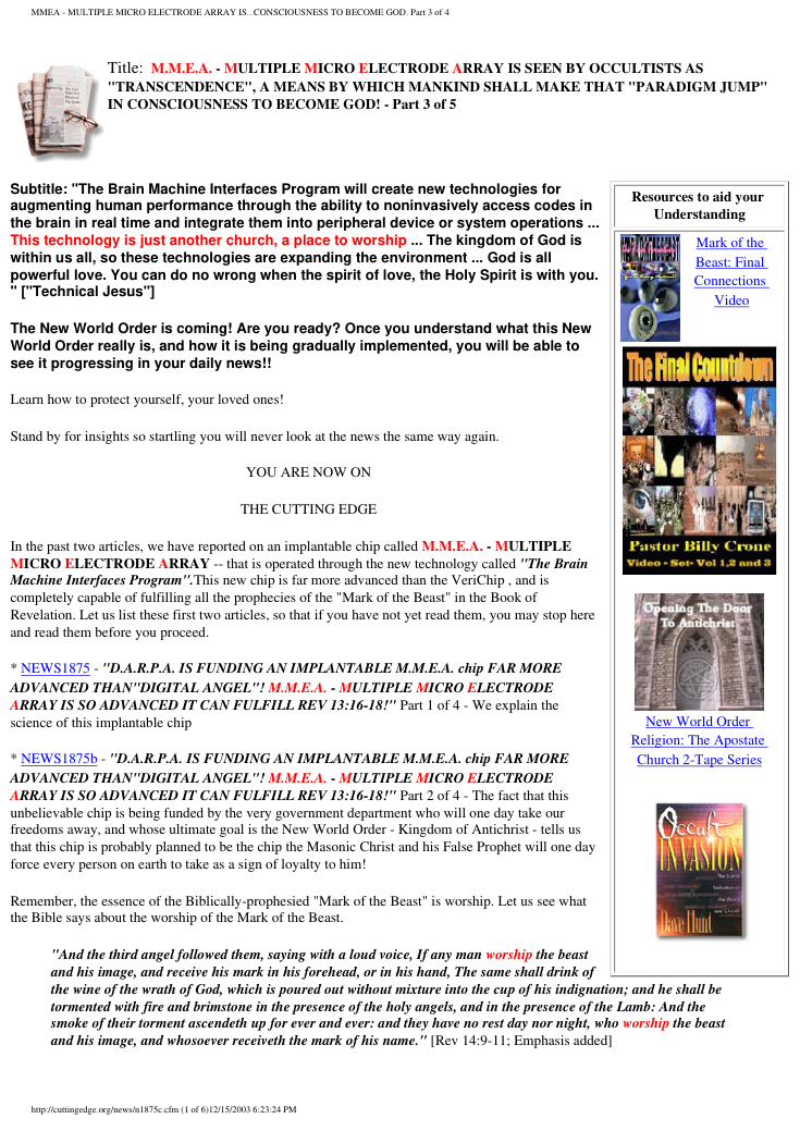 David Icke - The New Mark of the Beast! Part 3 of 5 cover