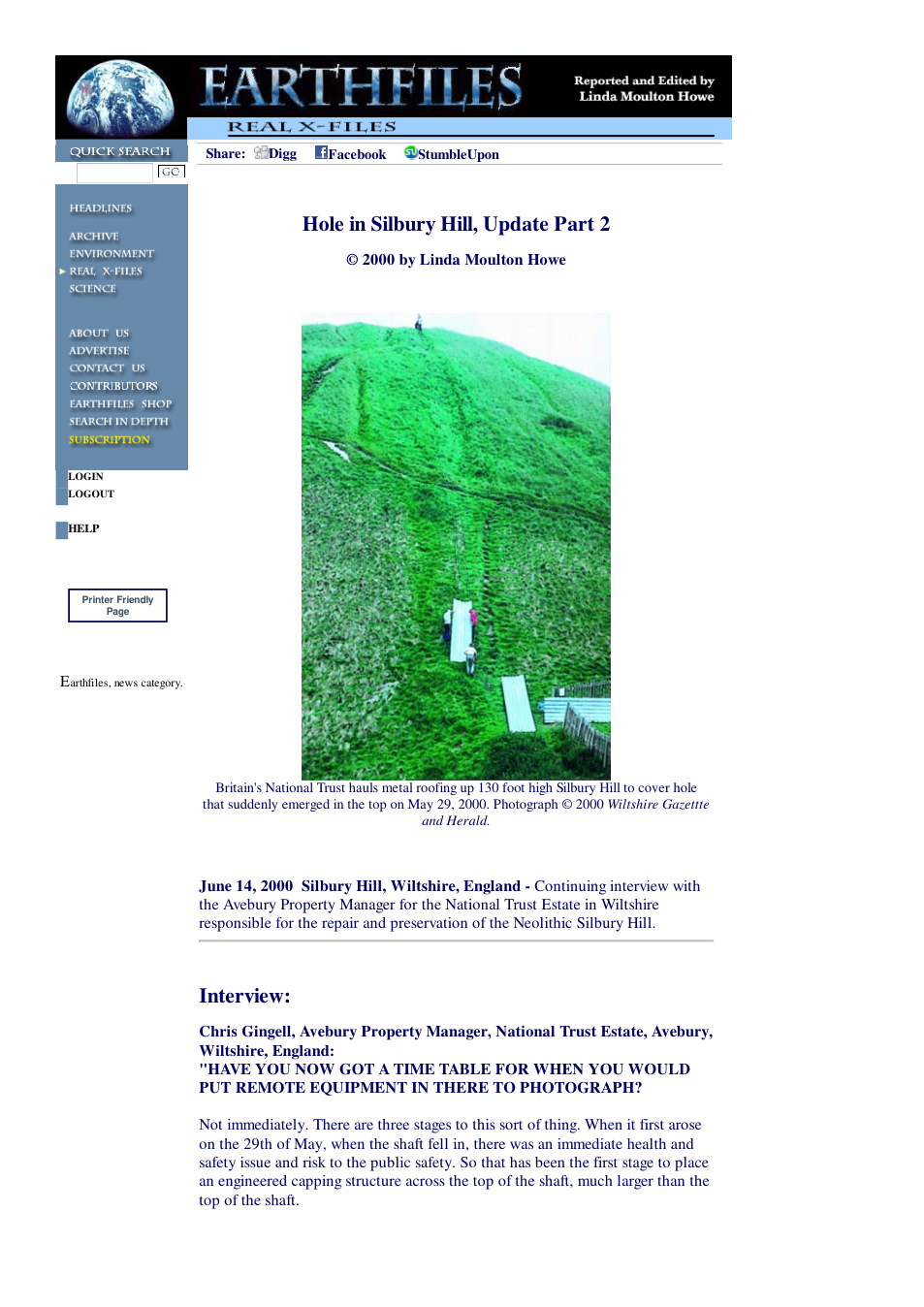 06 14 2000 Hole in Silbury Hill, Update Part 2 cover