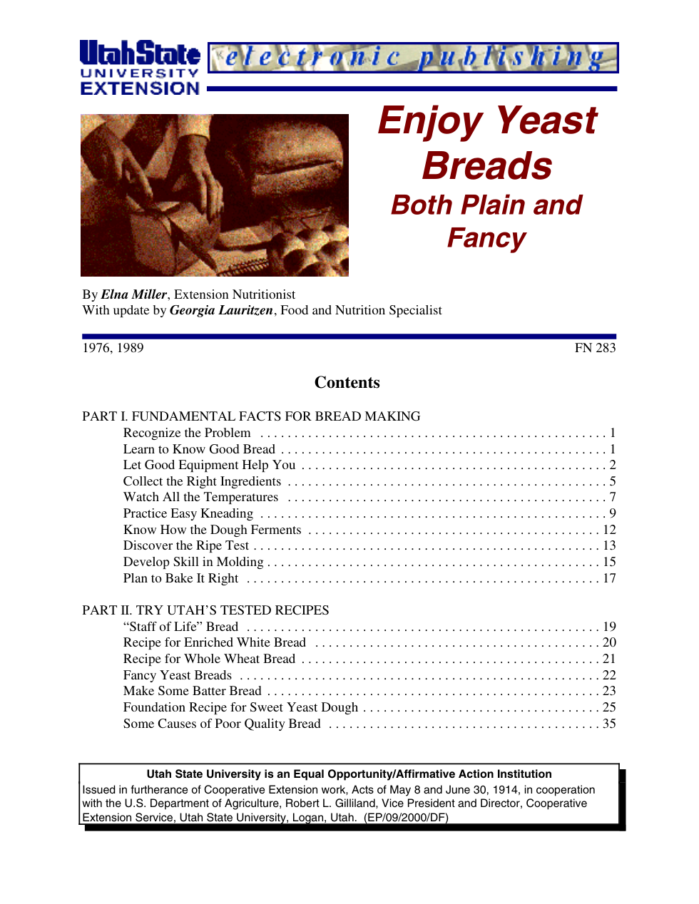 Enjoy Yeast Breads cover
