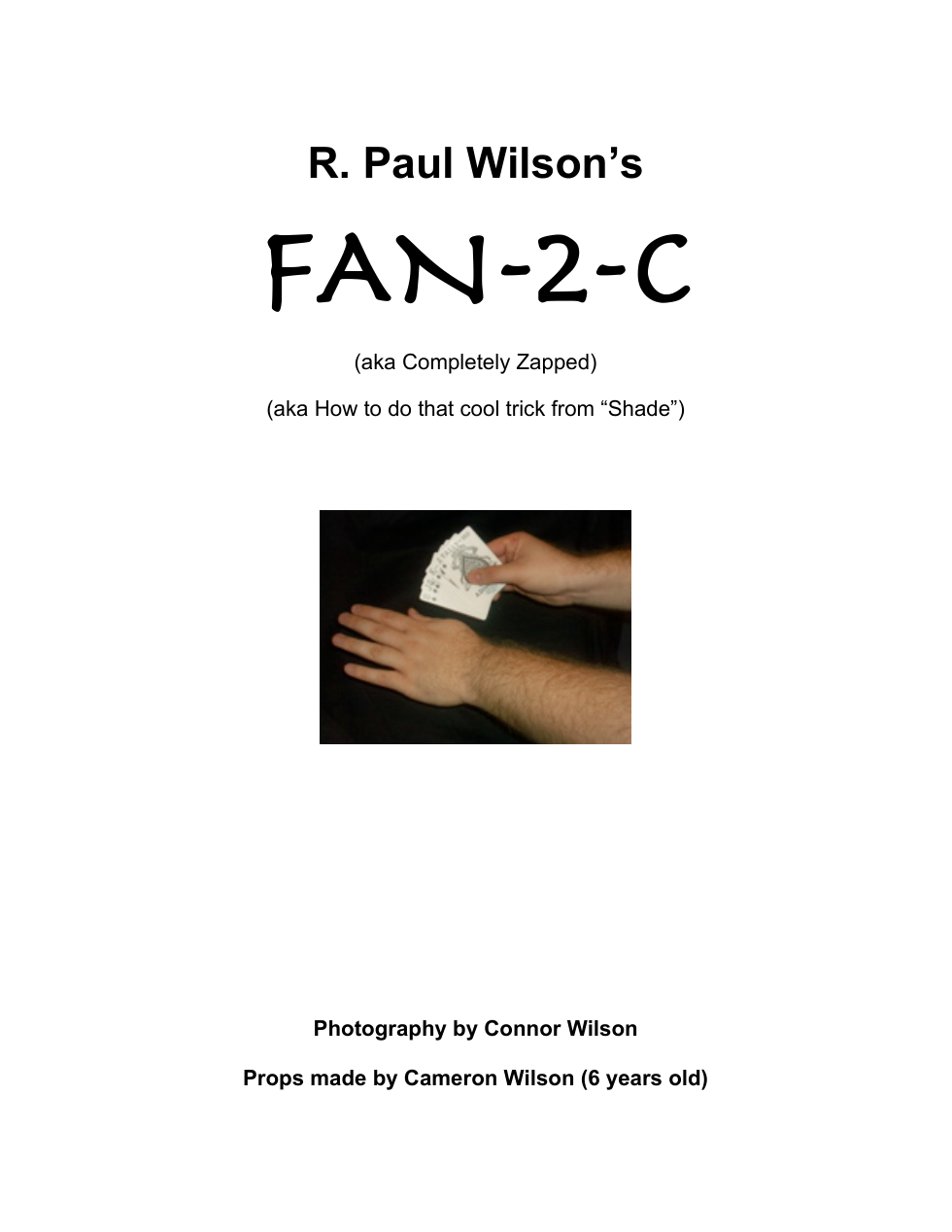 R. Paul Wilson - Fan-2-C cover