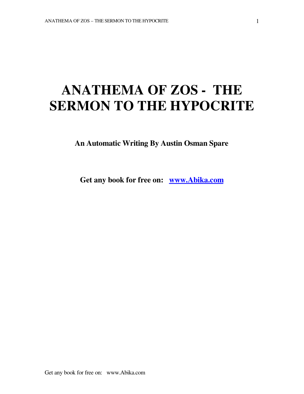 Anathema Of Zos cover