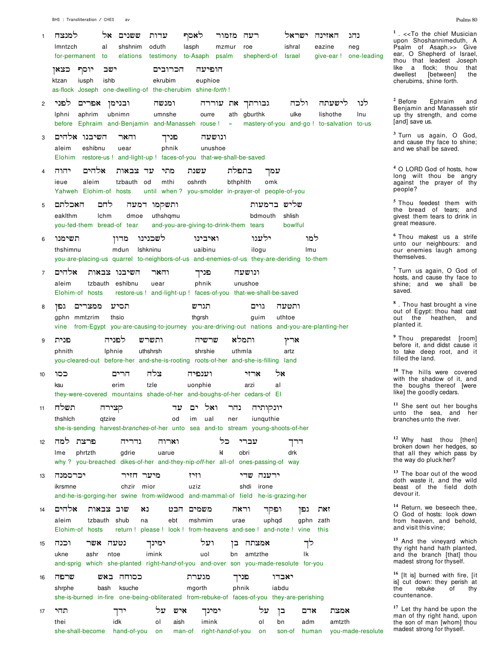 19080-The Book Of Psalms Chapter-080 cover