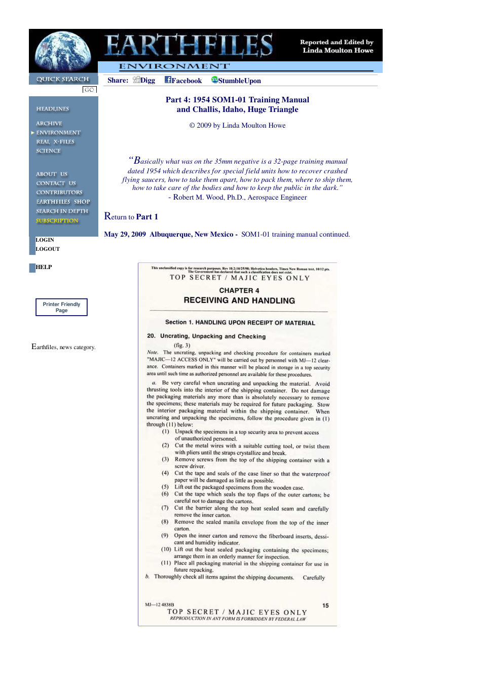 05 29 2009 Part 4 1954 SOM1-01 Training Manual and Challis, Idaho, Huge Triangle cover