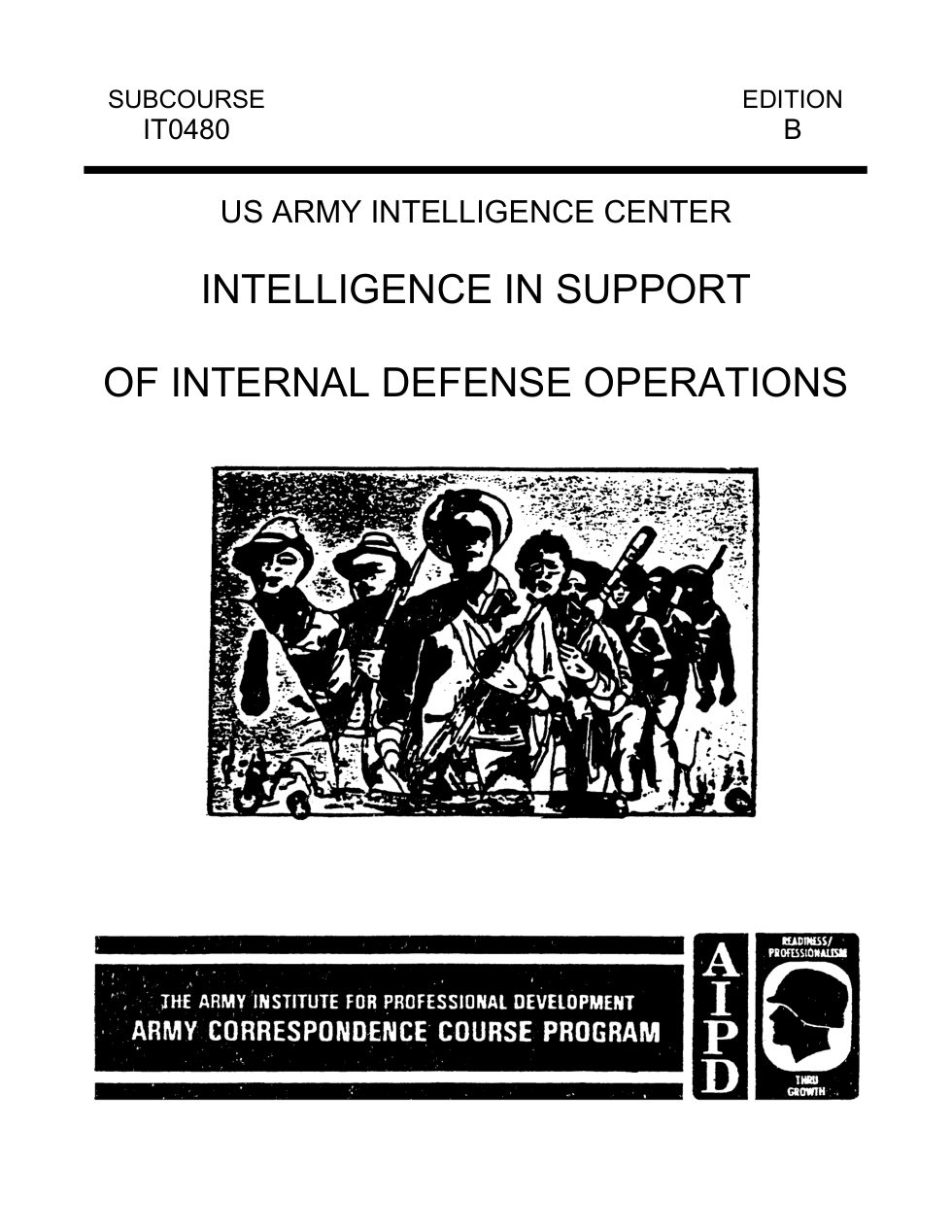 ARMY Intel. in Support of Internal Defense Ops 1998 63 pgs cover