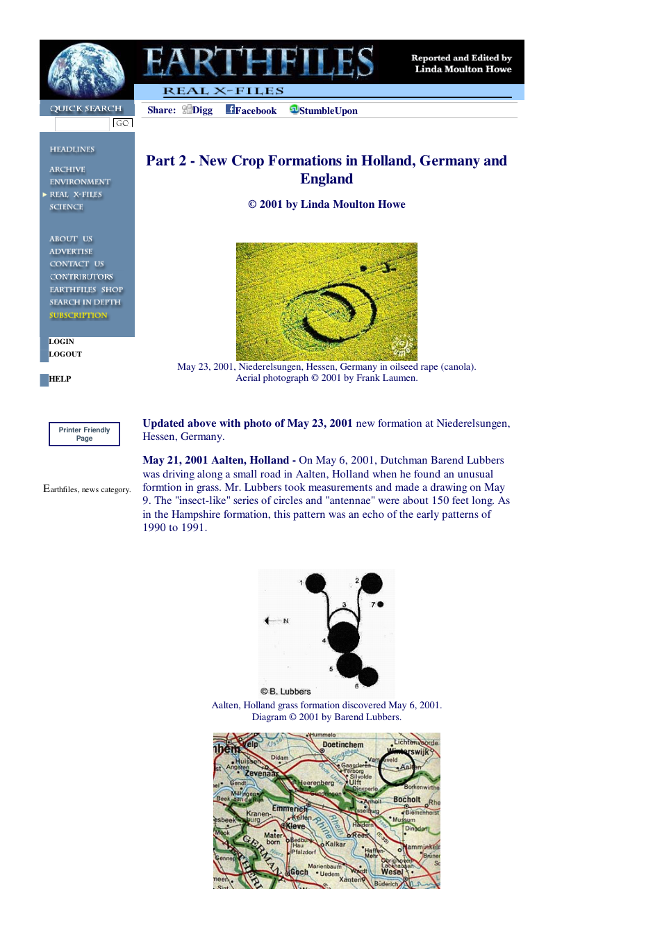 05 21 2001 Part 2 - New Crop Formations in Holland, Germany and England cover