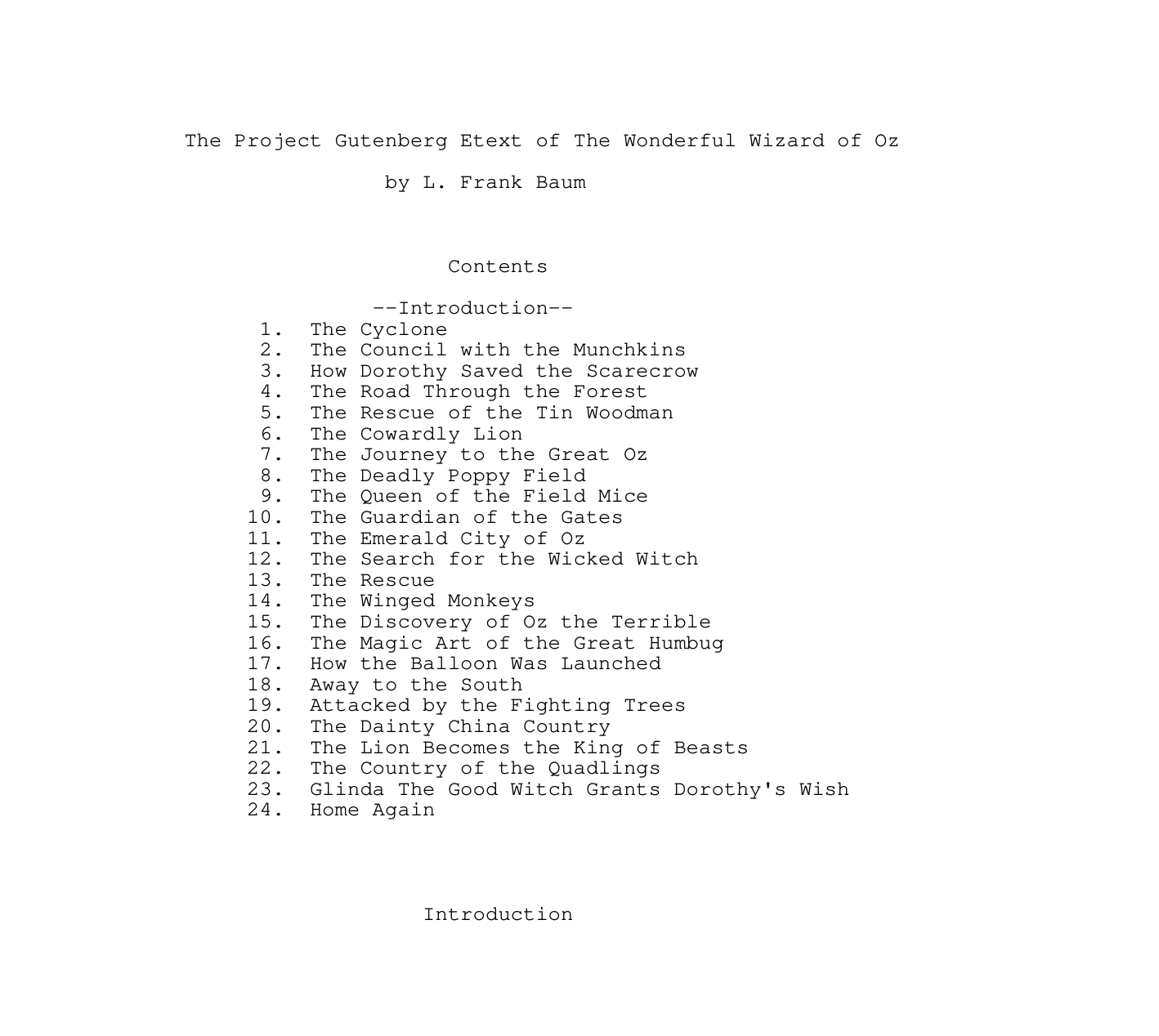 Wonderful Wizard Of Oz cover