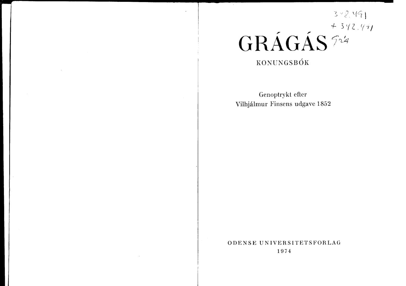 Grágás Konungsbók cover