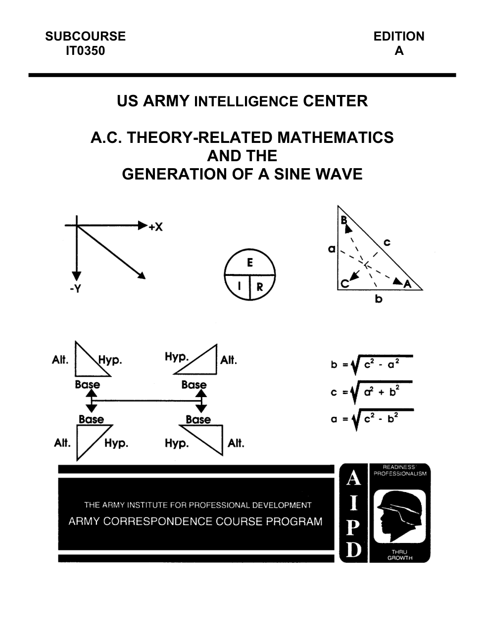 ARMY Electronics-AC Math & Generation-Sine Wave 1998 81p. cover