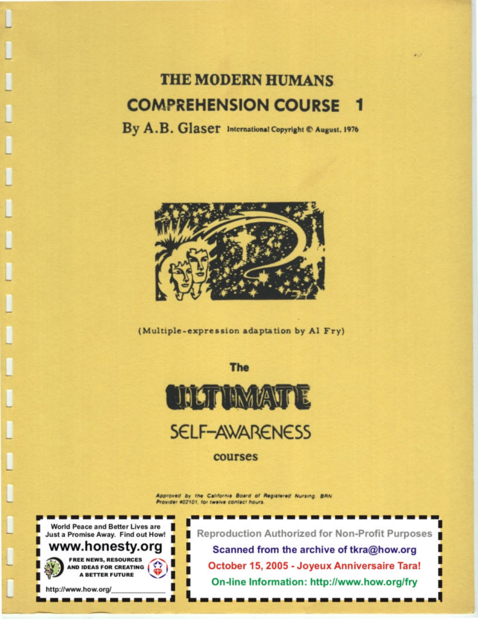 Modern Humans Comprehension Course Vol 1 cover