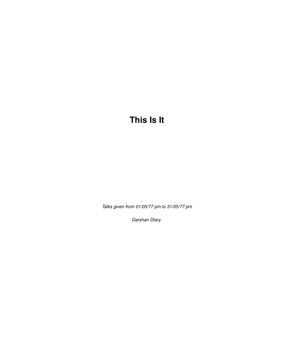 This Is It cover