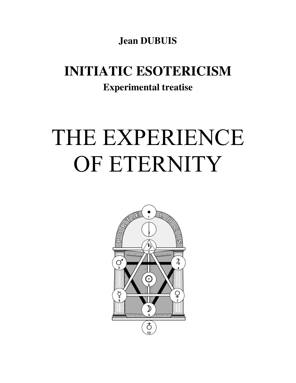 Dubuis, Jean - The Experience of Eternity cover