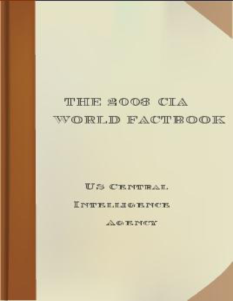 cia - 2003 cia world factbook cover