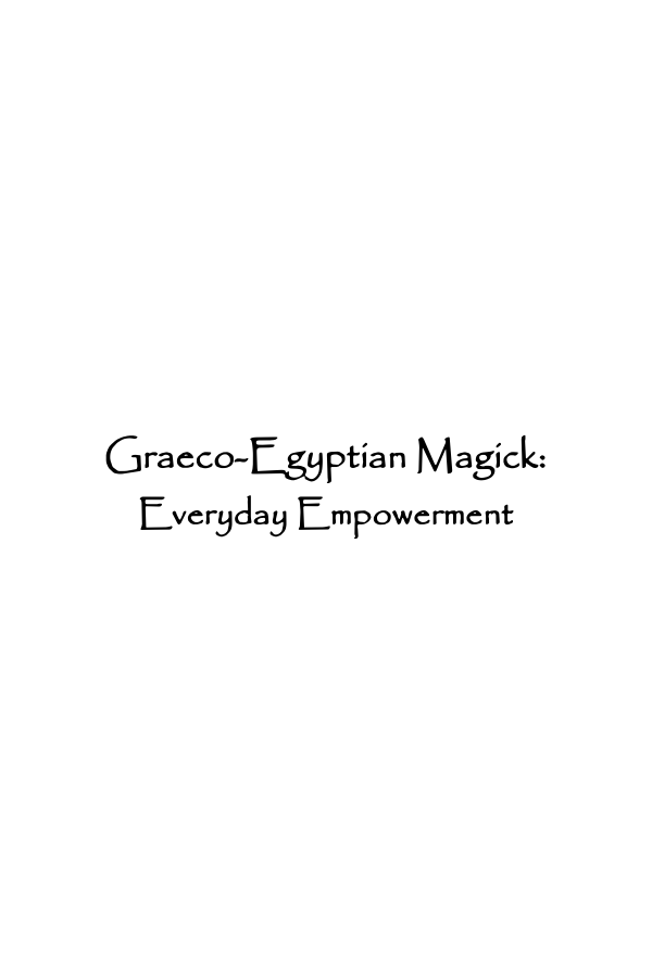 Mierzwicki - Graeco-Egyptian Magick cover