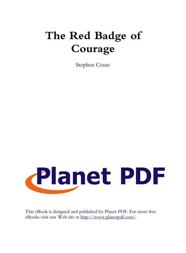 The Red Badge of Courage cover