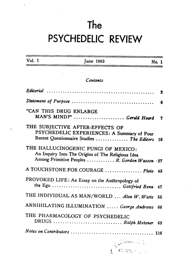 Psychedelic Review 01 cover