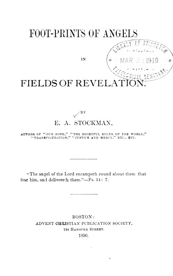 Foot-prints of angels in fields of revelation cover