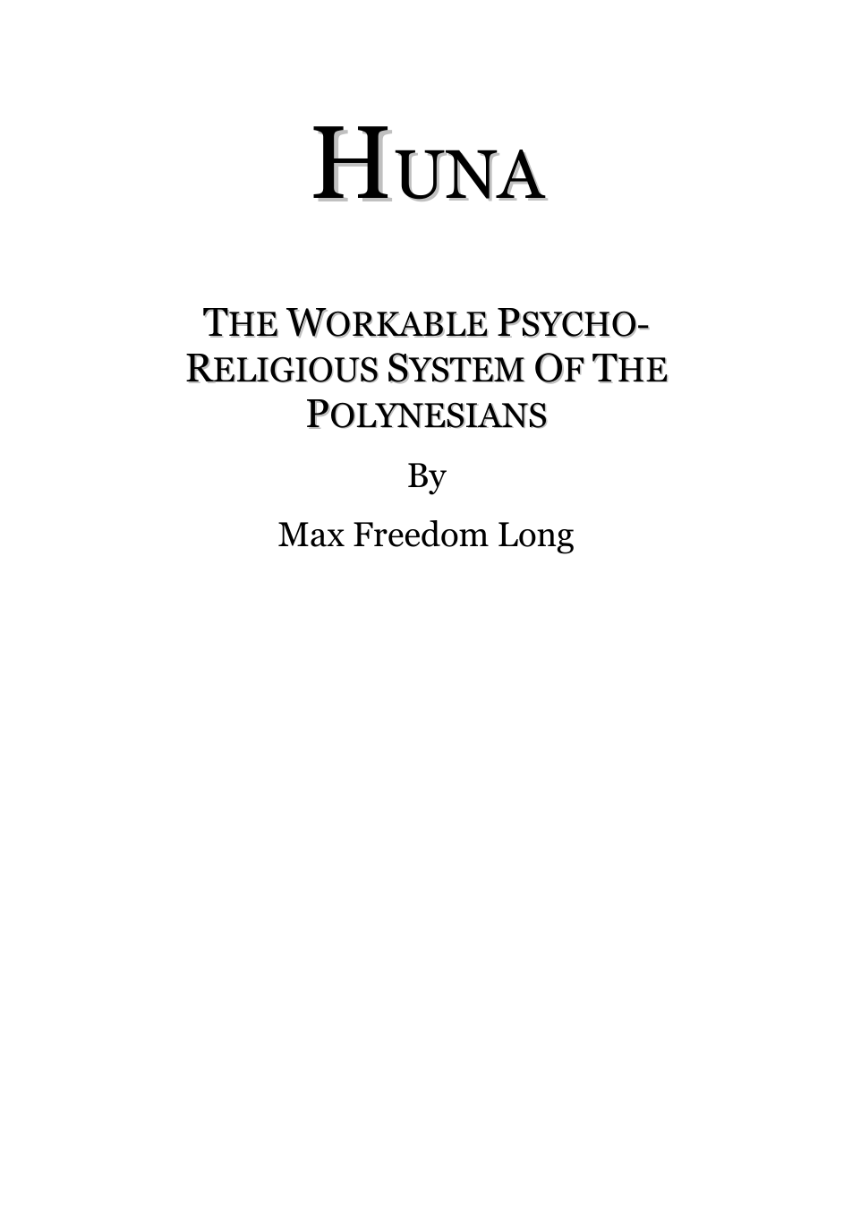 Huna - M Freedom Long cover