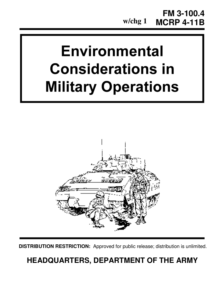 MCRP 4-11B Environmental Considerations in Military Operations cover
