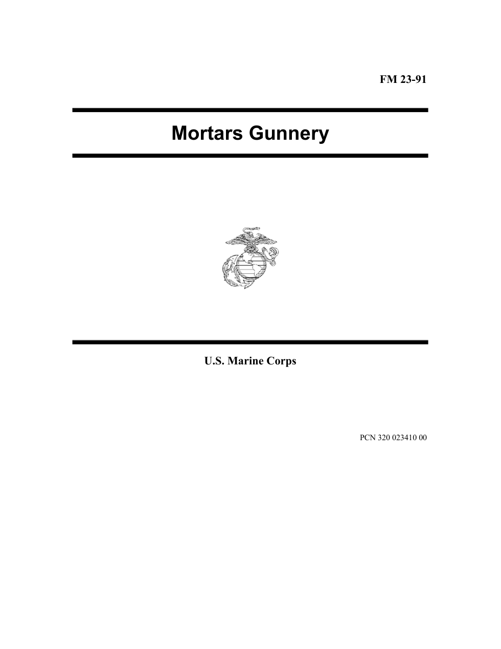 MCRP 3-15.2B Mortar Gunnery cover