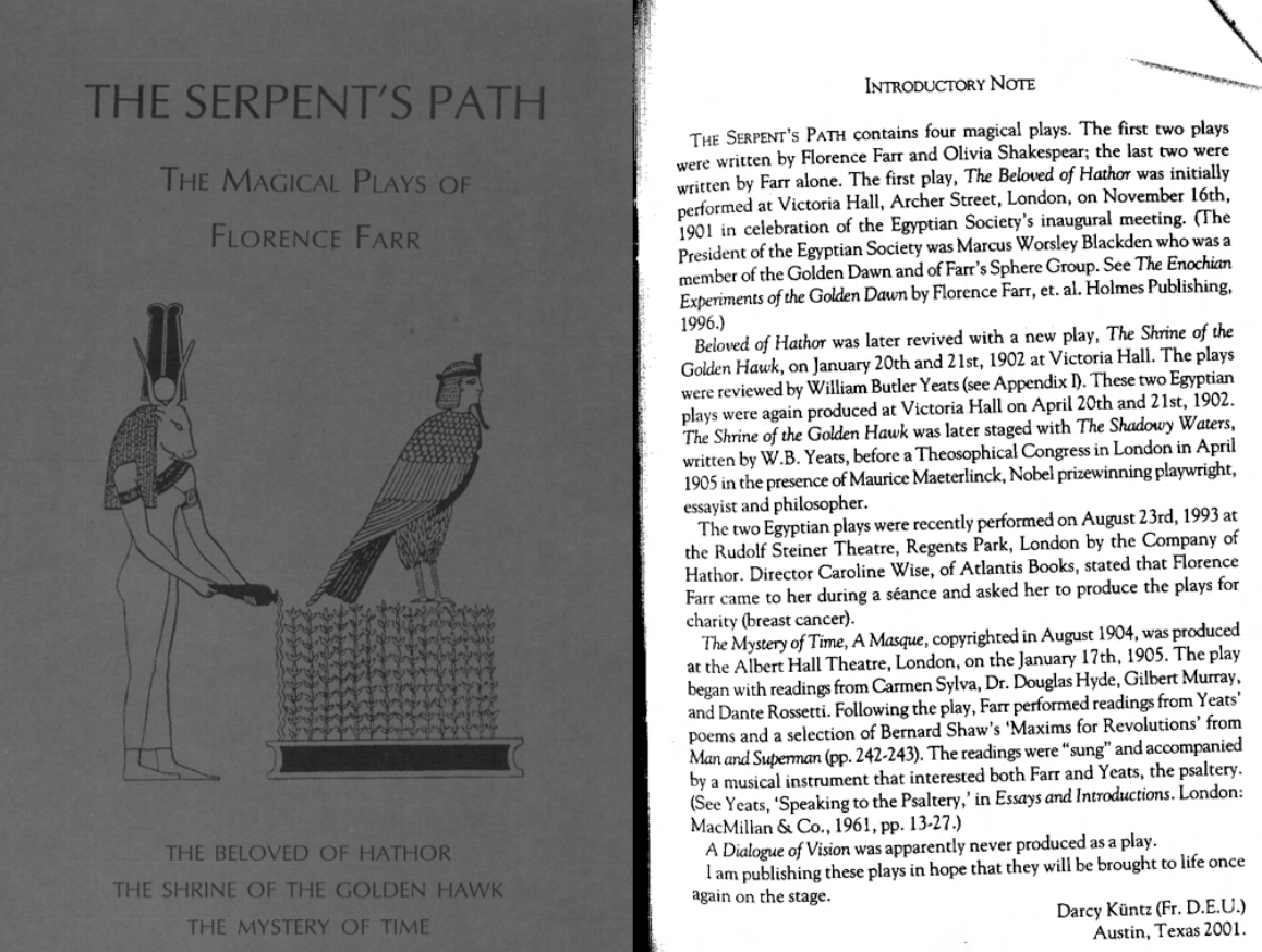 Florence Farr - The Serpent Power, The Magical Plays of Florence Farr cover