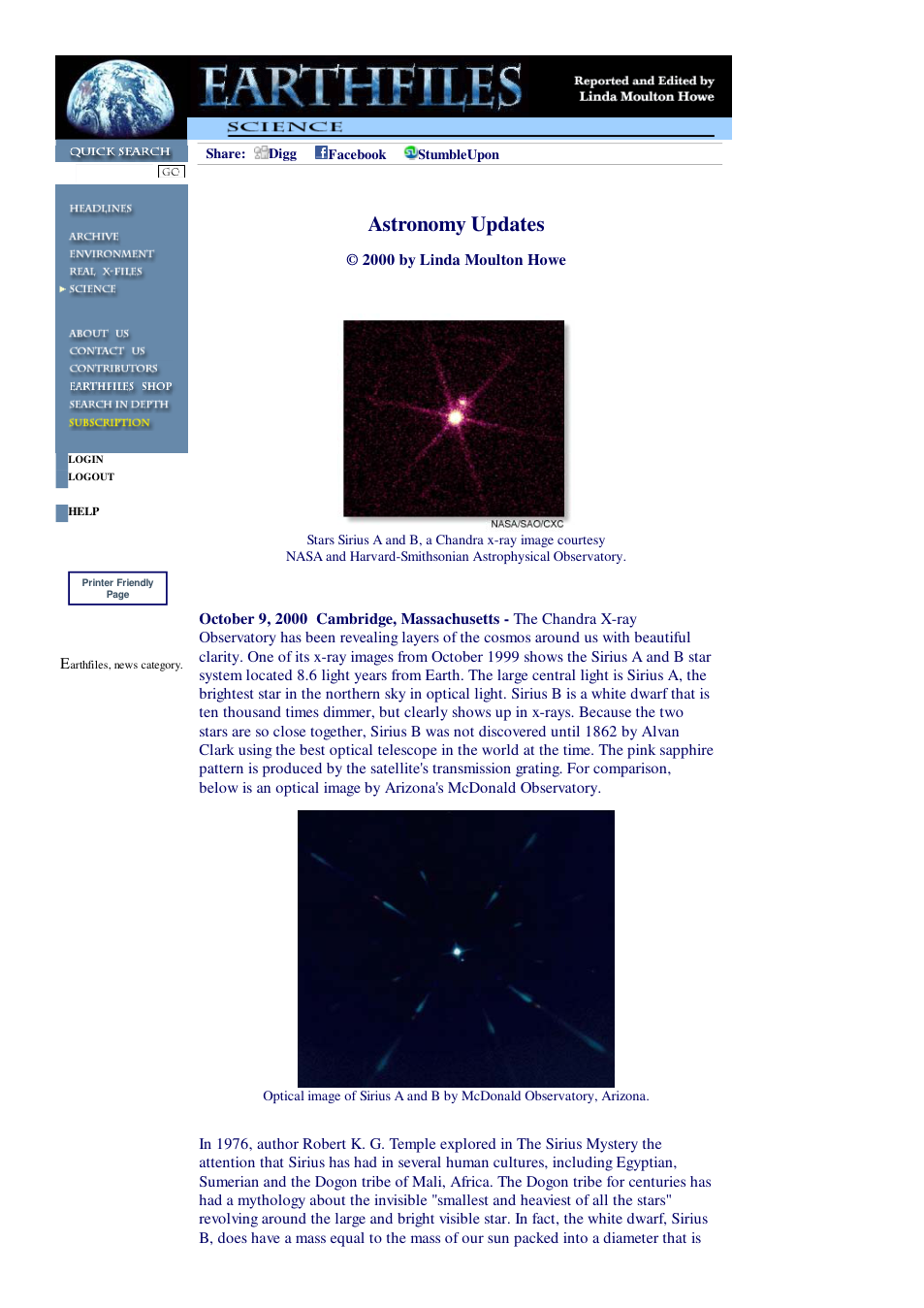 10 09 2000 Astronomy Updates cover