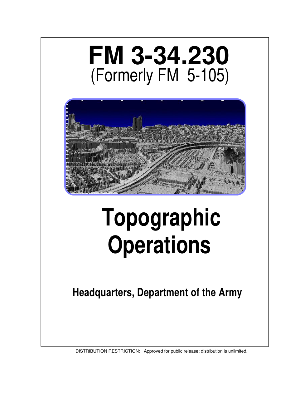 ARMY Topographic Operations 1997 157 pages cover