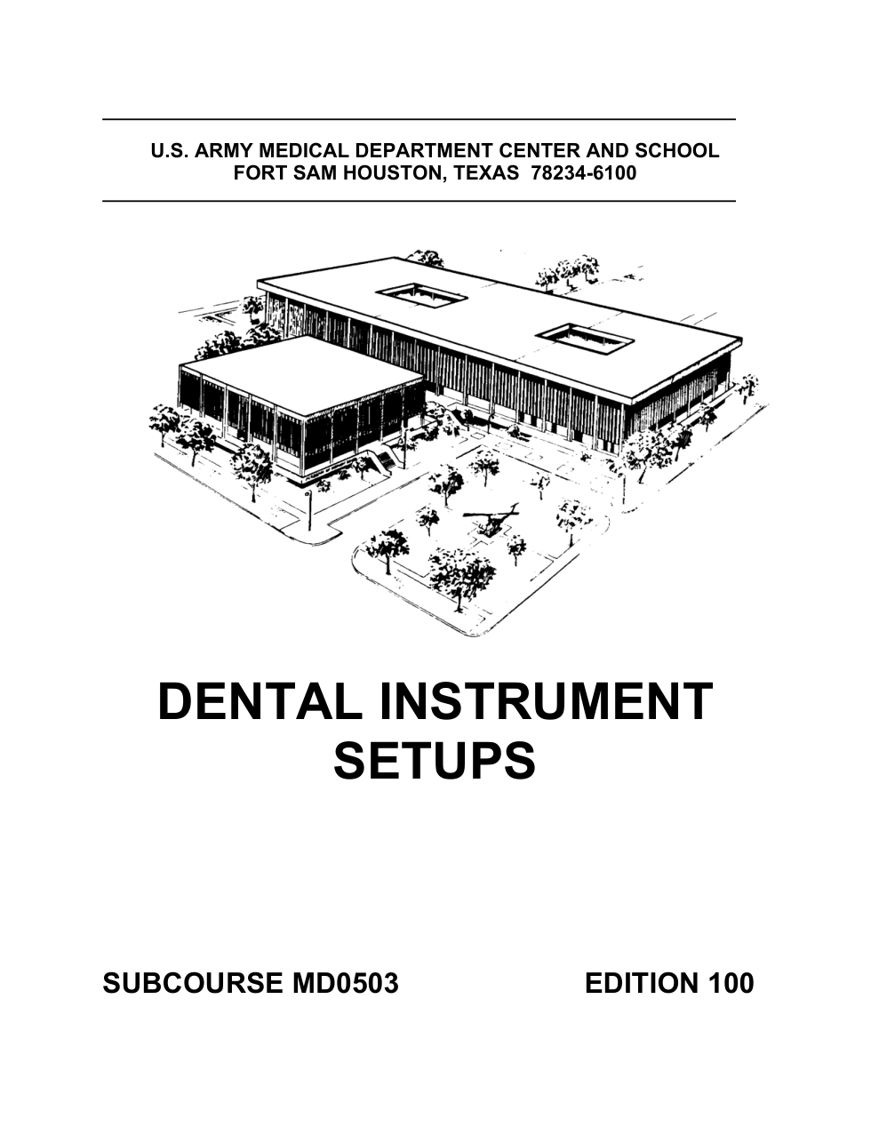 ARMY Dental - Instrument Setups Ed.200 174 pages cover