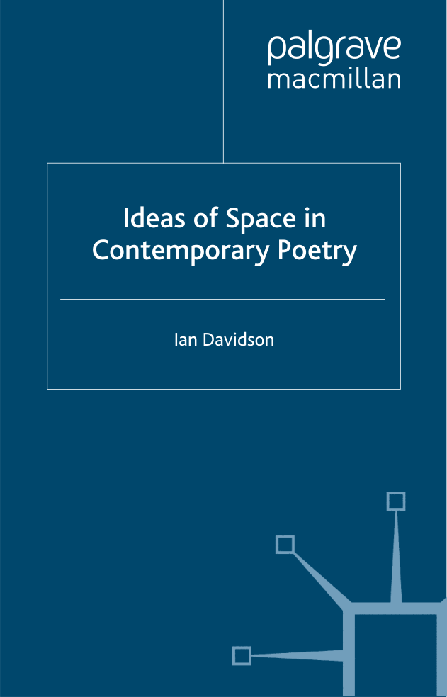 Ideas of space in contemporary poetry cover